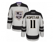 Men's Reebok Los Angeles Kings #11 Anze Kopitar Authentic Gray Alternate NHL Jersey