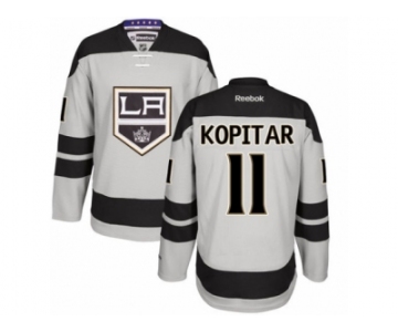 Men's Reebok Los Angeles Kings #11 Anze Kopitar Authentic Gray Alternate NHL Jersey