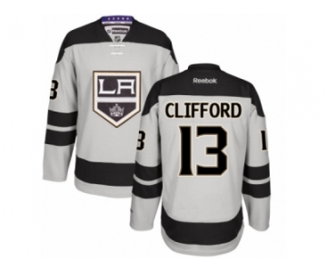 Men's Reebok Los Angeles Kings #13 Kyle Clifford Authentic Gray Alternate NHL Jersey