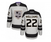 Men's Reebok Los Angeles Kings #22 Tiger Williams Authentic Gray Alternate NHL Jersey