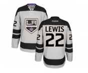 Men's Reebok Los Angeles Kings #22 Trevor Lewis Authentic Gray Alternate NHL Jersey