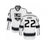 Men's Reebok Los Angeles Kings #22 Trevor Lewis Authentic White Away NHL Jersey