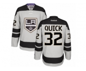 Men's Reebok Los Angeles Kings #32 Jonathan Quick Authentic Gray Alternate NHL Jersey