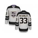 Men's Reebok Los Angeles Kings #33 Marty Mcsorley Authentic Gray Alternate NHL Jersey