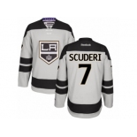 Men's Reebok Los Angeles Kings #7 Rob Scuderi Authentic Gray Alternate NHL Jersey