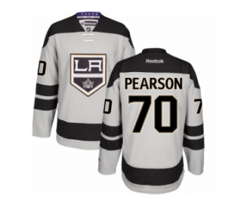 Men's Reebok Los Angeles Kings #70 Tanner Pearson Authentic Gray Alternate NHL Jersey