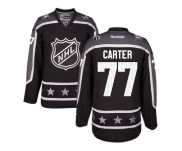 Men's Reebok Los Angeles Kings #77 Jeff Carter Authentic Black Pacific Division 2017 All-Star NHL Jersey