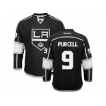 Men's Reebok Los Angeles Kings #9 Teddy Purcell Authentic Black Home NHL Jersey