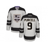 Men's Reebok Los Angeles Kings #9 Teddy Purcell Authentic Gray Alternate NHL Jersey