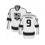 Men's Reebok Los Angeles Kings #9 Teddy Purcell Authentic White Away NHL Jersey