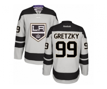 Men's Reebok Los Angeles Kings #99 Wayne Gretzky Authentic Gray Alternate NHL Jersey