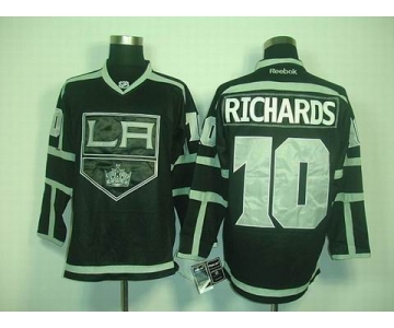 nhl jerseys los angeles kings #10 richards fullblack