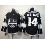 nhl jerseys los angeles kings #14 williams black