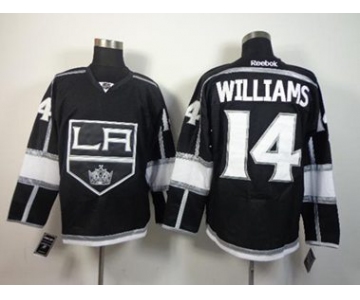 nhl jerseys los angeles kings #14 williams black