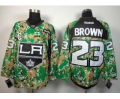 nhl jerseys los angeles kings #23 brown camo[patch C]