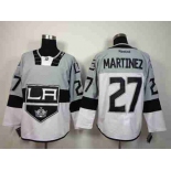 nhl jerseys los angeles kings #27 martinez grey-white[2015 Venue version]