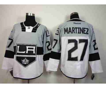 nhl jerseys los angeles kings #27 martinez grey-white[2015 Venue version]