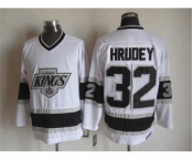 nhl jerseys los angeles kings #32 hrudey white[hrudey][m&n]