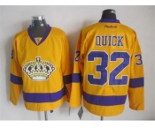 nhl jerseys los angeles kings #32 jonathan quick yellow