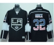 nhl jerseys los angeles kings #32 quick black[national flag version]