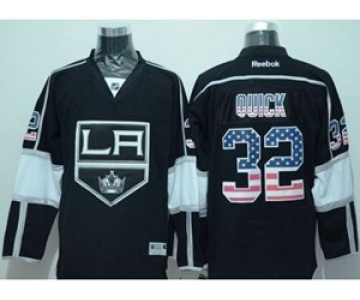 nhl jerseys los angeles kings #32 quick black[national flag version]