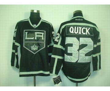 nhl jerseys los angeles kings #32 quick fullblack