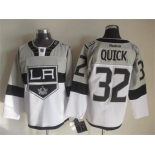 nhl jerseys los angeles kings #32 quick white-grey