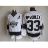 nhl jerseys los angeles kings #33 mcsorley white[patch A][m&n]