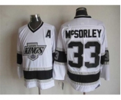 nhl jerseys los angeles kings #33 mcsorley white[patch A][m&n]