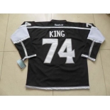 nhl jerseys los angeles kings #74 king black