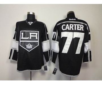 nhl jerseys los angeles kings #77 carter black white