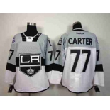 nhl jerseys los angeles kings #77 carter grey-white[2015 Venue version]