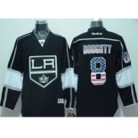 nhl jerseys los angeles kings #8 doughty black[national flag version]