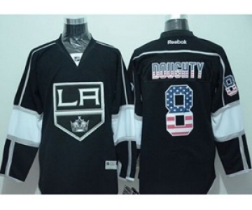 nhl jerseys los angeles kings #8 doughty black[national flag version]