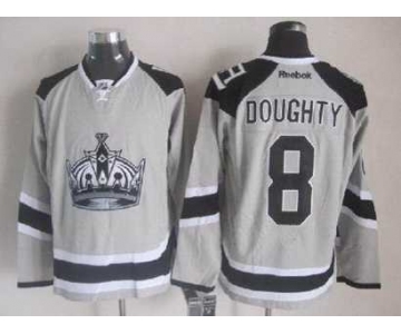 nhl jerseys los angeles kings #8 doughty grey[2014 new stadium]