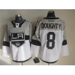 nhl jerseys los angeles kings #8 doughty white-grey