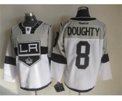 nhl jerseys los angeles kings #8 doughty white-grey