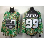 nhl jerseys los angeles kings #99 gretzky camo[patch C]