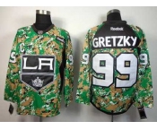 nhl jerseys los angeles kings #99 gretzky camo[patch C]