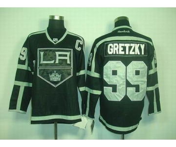 nhl jerseys los angeles kings #99 gretzky fullblack