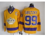 nhl jerseys los angeles kings #99 wayne gretzky yellow