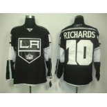 nhl los angeles kings #10 richards black white