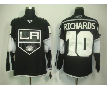 nhl los angeles kings #10 richards black white