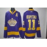 nhl los angeles kings #11 kopitar purple A patch