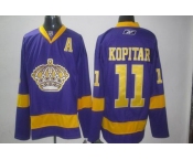 nhl los angeles kings #11 kopitar purple A patch