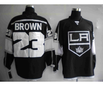 nhl los angeles kings #23 brown black