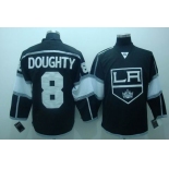 nhl los angeles kings #8 doughty  black