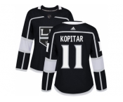 Women Adidas Los Angeles Kings #11 Anze Kopitar Black Home Authentic Stitched NHL Jersey