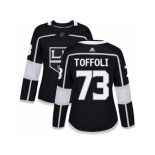 Women Adidas Los Angeles Kings #73 Tyler Toffoli Black Home Authentic Stitched NHL Jersey