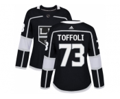 Women Adidas Los Angeles Kings #73 Tyler Toffoli Black Home Authentic Stitched NHL Jersey